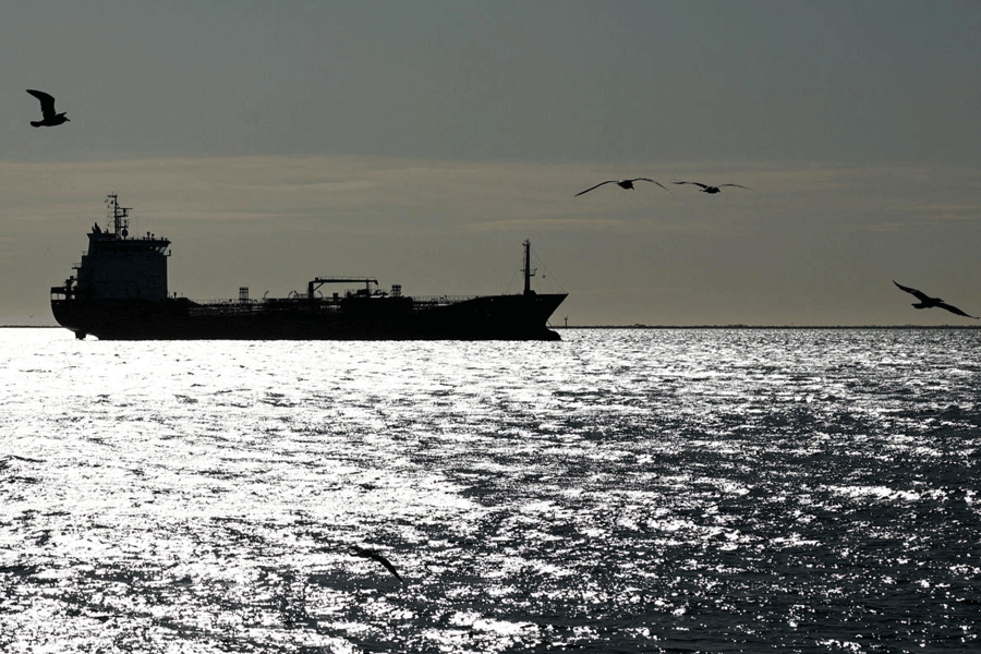FILE PHOTO: Views of oil infrastructure and shipping along the Mediterranean coastline