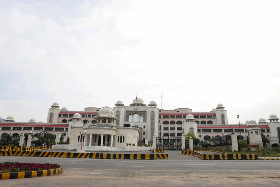 The Prime Minister's House building, as delegations from the United States and Iran are expected to hold high-stakes talks, in Islamabad, Pakistan, April 11, 2026.