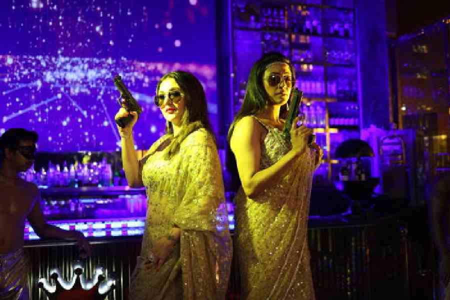 Swastika Mukherjee and Paoli Dam in Bibi Payra, playing in theatres now