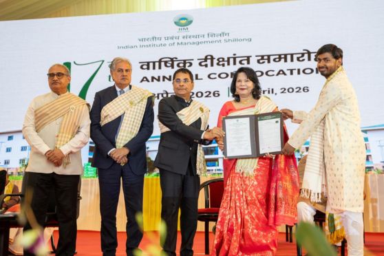 The ceremony was graced by Anoop Mehta as the Chief Guest and Vijay Kedia as the Guest of Honour, who shared insights on leadership, adaptability, and the evolving global landscape. In his virtual address, Shishir Kumar Bajoria congratulated the graduates, describing them as torchbearers of a “Viksit Bharat.” He highlighted India’s transformation through initiatives such as Atmanirbhar Bharat, Digital India, and Skill India, and encouraged students to remain adaptable, embrace experiential learning, and contribute meaningfully to society.