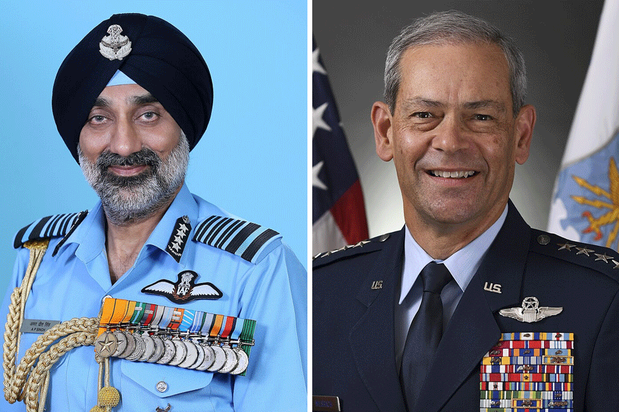 IAF chief and US air force chief