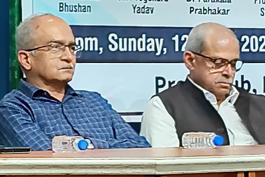 Prashant Bhushan and Parakala Prabhakar