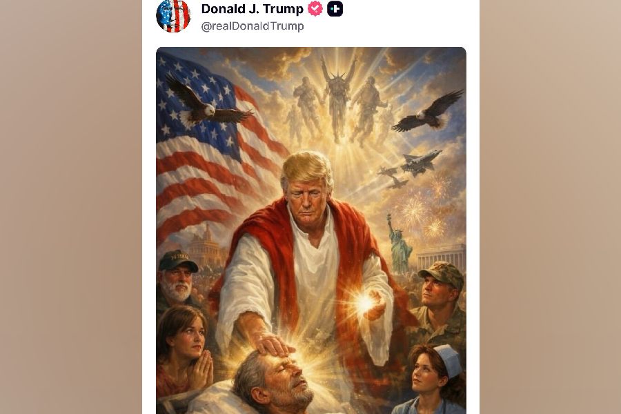 Screengrab of Trump's post