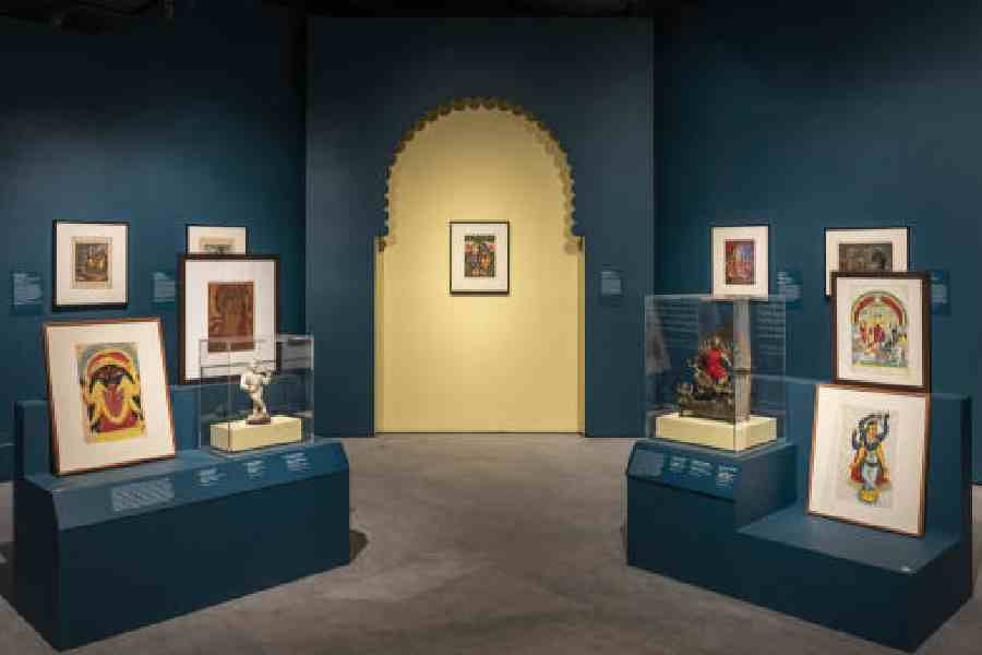Divine Colour: Hindu Prints from Modern Bengal, the exhibition at the Museum of Fine Arts, Boston