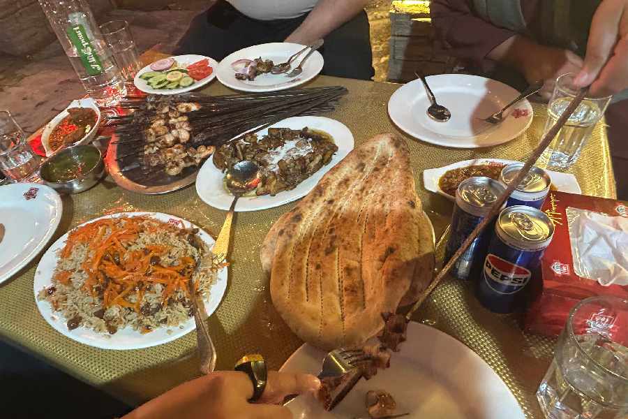 Social media image of Islamabad local food posted by a reporter covering the peace talks