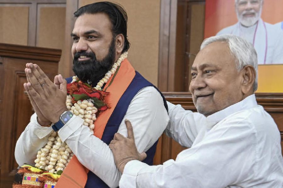 Samrat Choudhary in Patna on Tuesday.