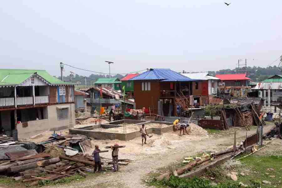 The newly developed Teestapally village under the Dabgram-Fulbari Assembly constituency of Jalpaiguri.