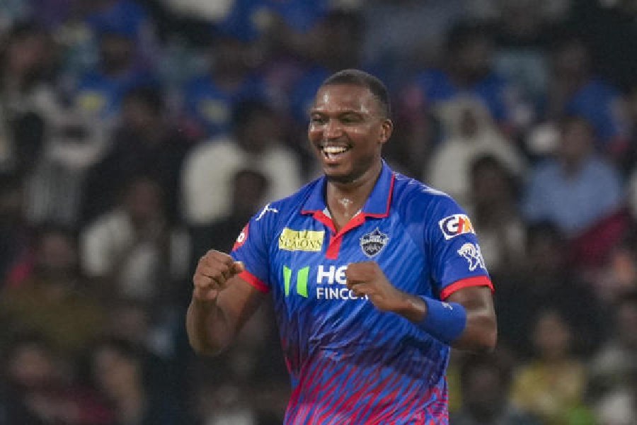 Lungi Ngidi during Delhi Capitals’ IPL campaignthis season.