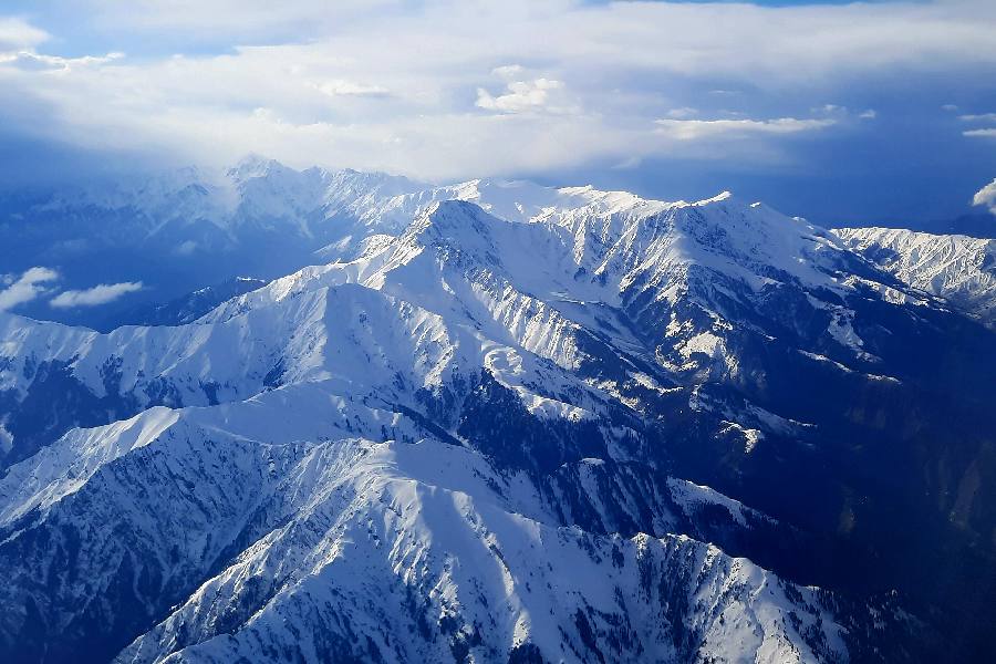 India's longest railway tunnel runs through this majestic Pir Panjal range of the Himalayas, pitting engineering marvels against nature