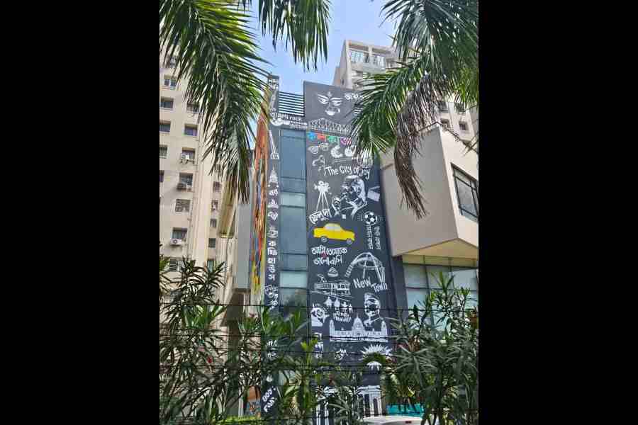 The mural on the Clubhouse of Sankalpa 2