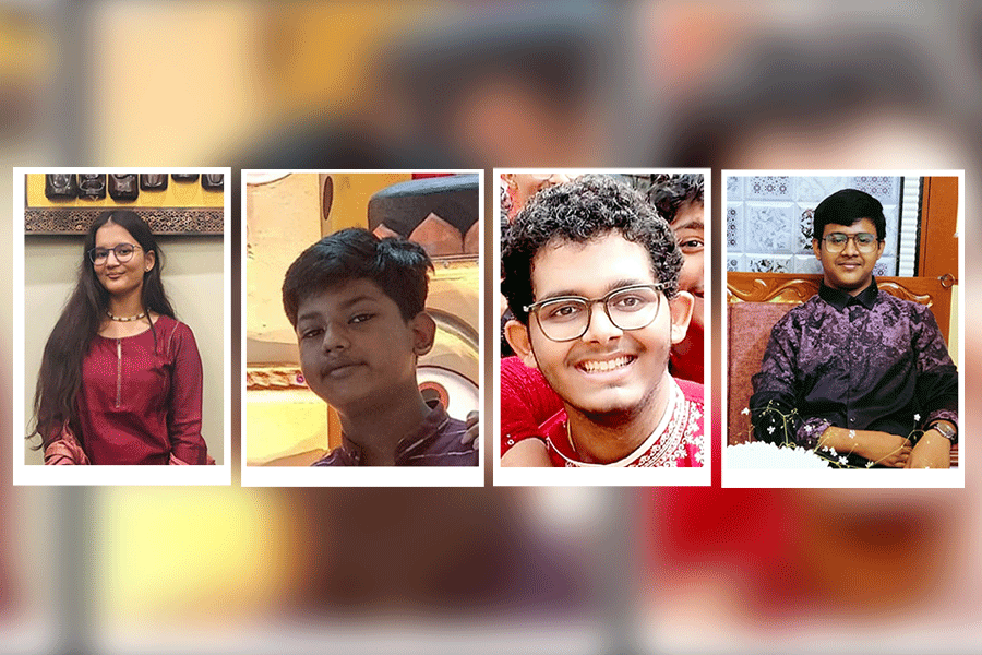 Avishi Banerjee, Om Ghosh, Sourasmit Dutta, Trinath Das (left to right)