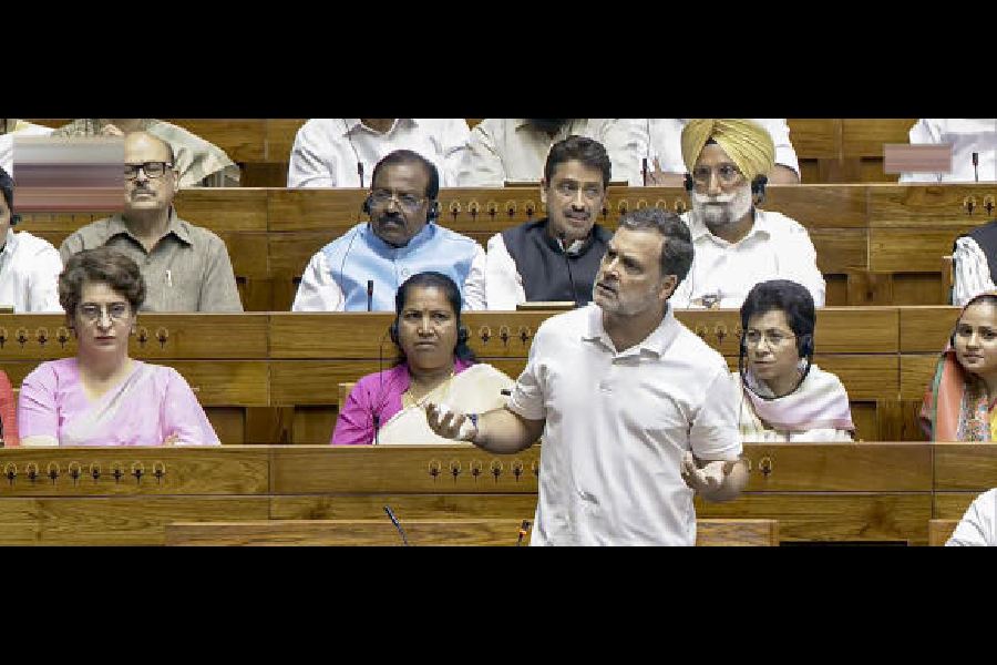 Rahul Gandhi in the House on Friday. 