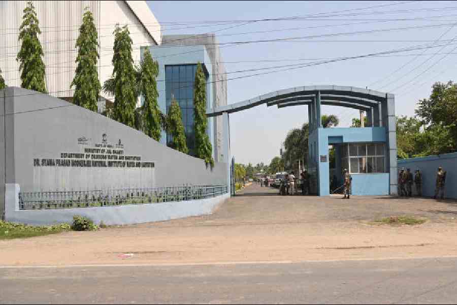 The Syama Prasad Mookerjee National Institute of Water and Sanitation in Joka earlier this week. The institute hosts all the 19 tribunals. Picture by Bishwarup Dutta