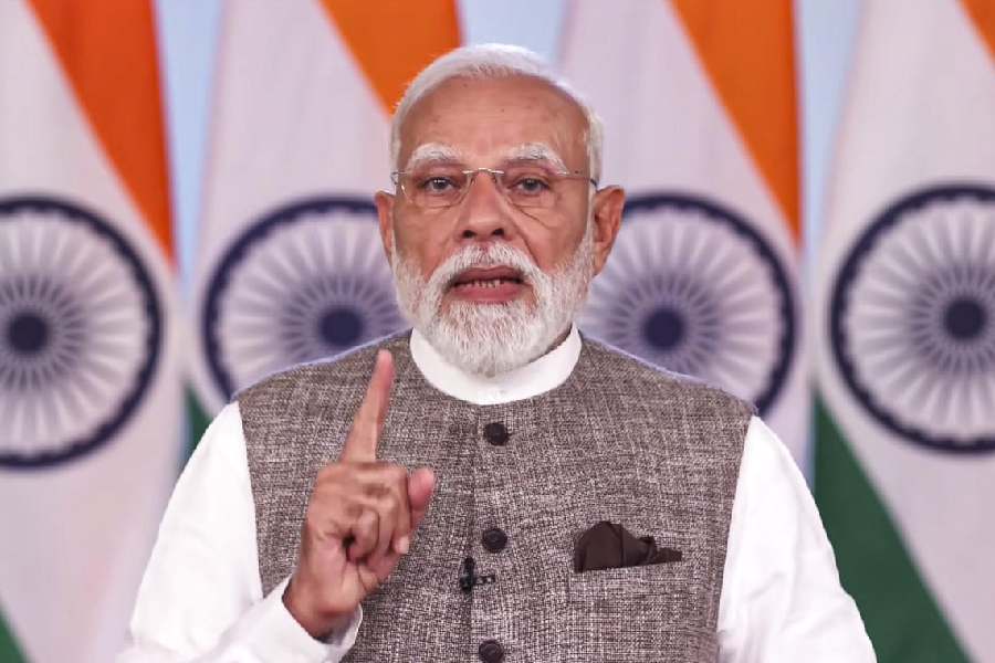 In this screengrab from a video posted on April 18, 2026, Prime Minister Narendra Modi addresses the nation.