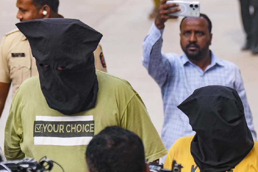 Accused in the alleged TCS Nashik sexual harassment and religious coercion case being produced at the District Sessions Court, in Nashik, Saturday, April 18, 2026.