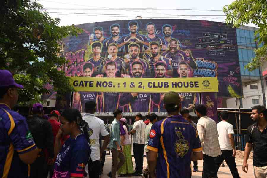 Cricket fans on their way to the stadium