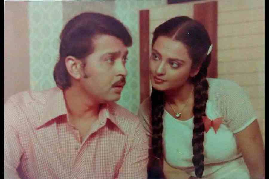 A moment from the film Khubsoorat