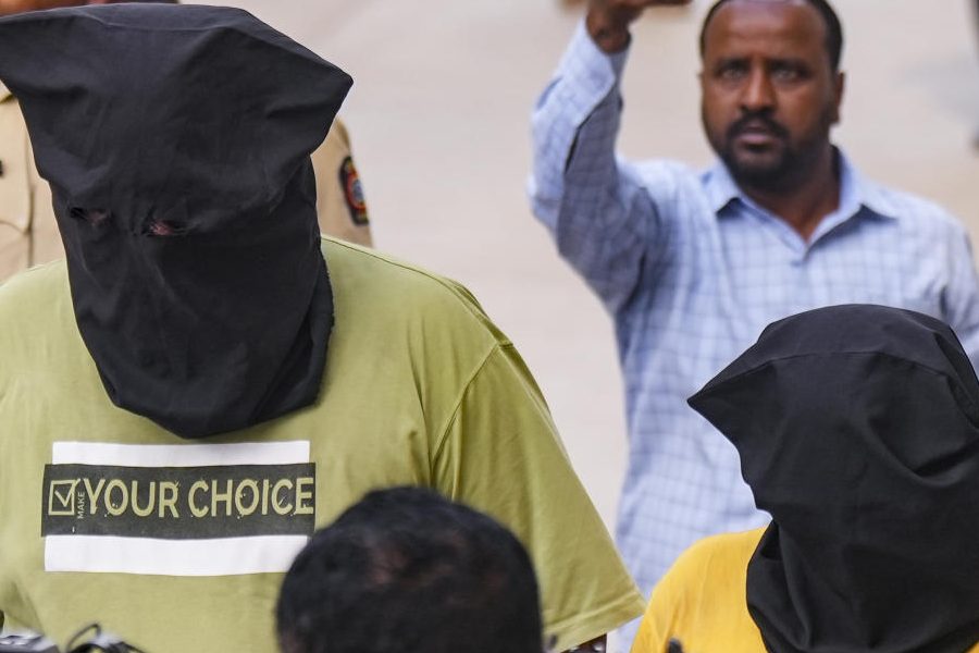 Accused in the alleged TCS Nashik sexual harassment and religious coercion case being produced at the District Sessions Court, in Nashik, Saturday, April 18, 2026.