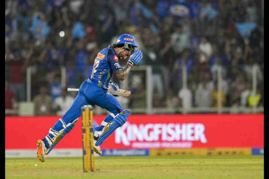 Tilak Varma celebrates