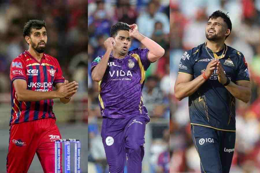 LSG's Prince Yadav has been on target (left);KKR’s Kartik Tyagi, steady & consistent and Gujarat Titans’ Ashok Sharma is fast