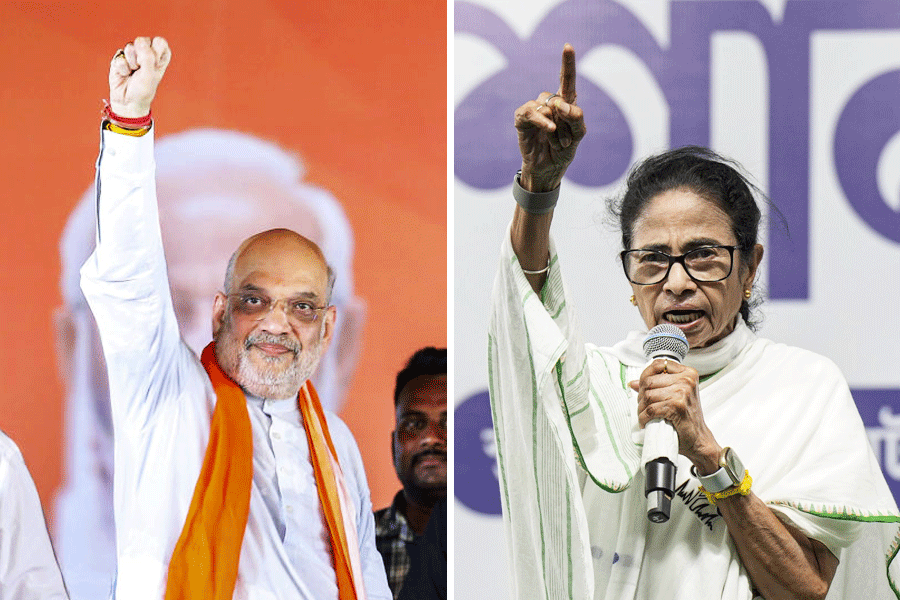 Amit Shah and Mamata Banerjee.