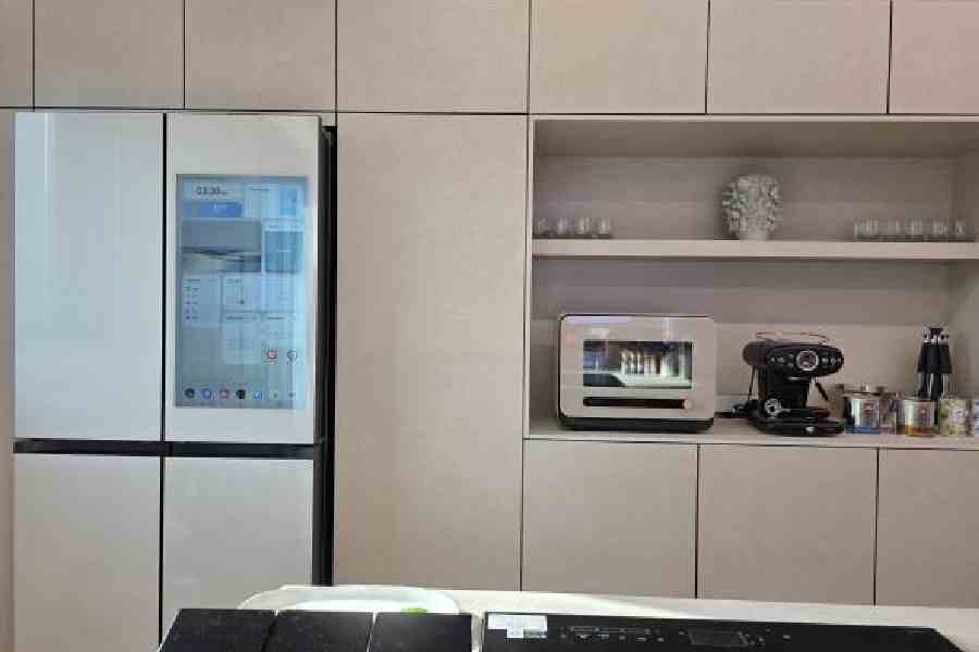  The Samsung smart refrigerator is part of an ecosystem of connected devices. Pictures: Mathures Paul