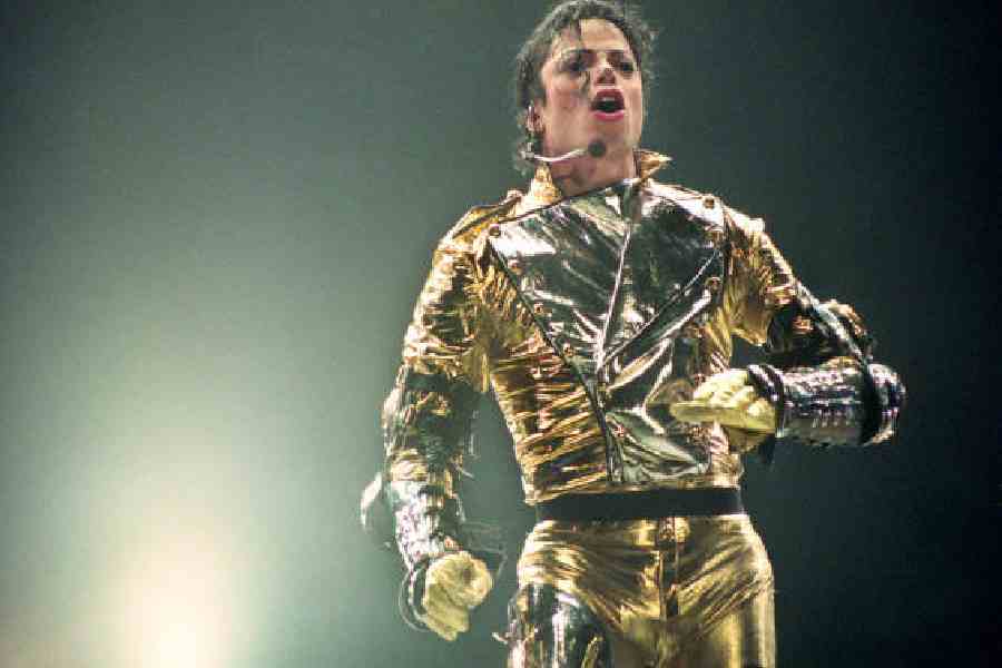 The late Michael Jackson during a concert in Auckland in 1996.  Picture: Getty Images