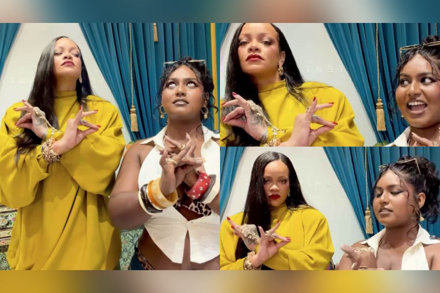 Rihanna with digital creator Nejm