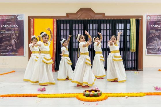 This was followed by the ceremonial Lighting of the Lamp, led by esteemed dignitaries, symbolizing the illumination of knowledge and creativity. The junior school students then presented Guru Vandana, a heartfelt tribute expressing reverence and gratitude towards teachers as guiding forces in shaping young minds. 