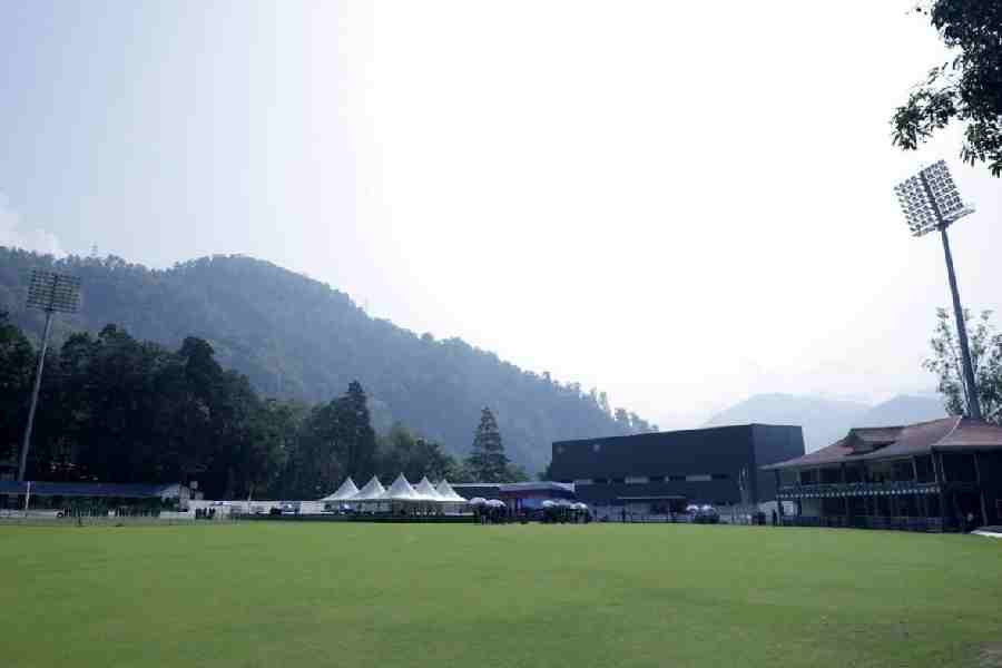 The cricket ground in Rangpo which houses the BCCI’s indoor cricket academy.