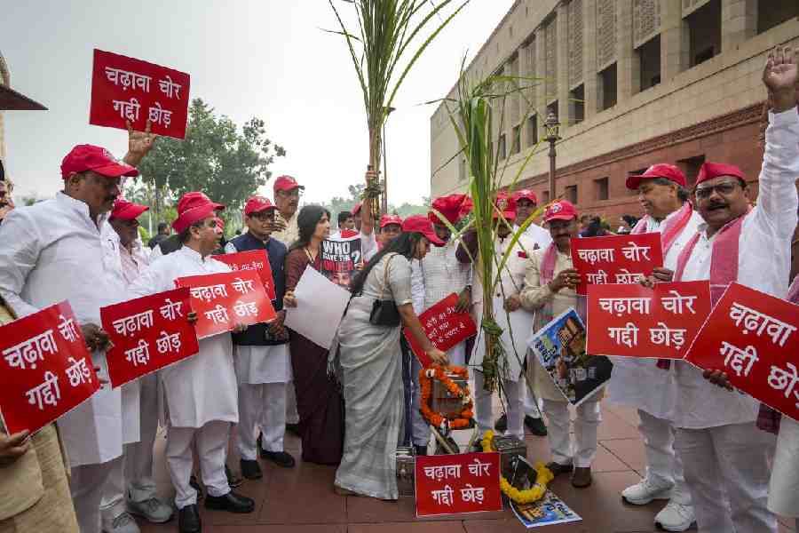 'Amit Shah jawaab do': Opposition protests in Parliament; Rajya Sabha adjourned twice