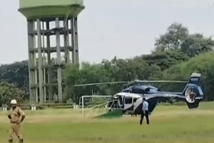 CM Suvendu Adhikari’s helicopter makes emergency landing in Kolaghat due to bad weather