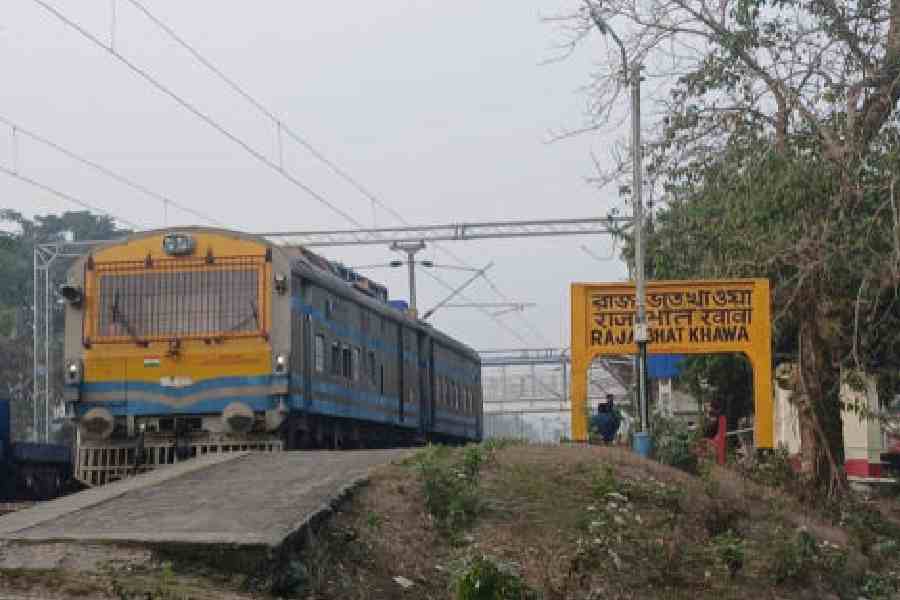 The Rajabhatkhawa station in Alipurduar, from where the new train line will connect to Jainti through the Buxa Tiger Reserve