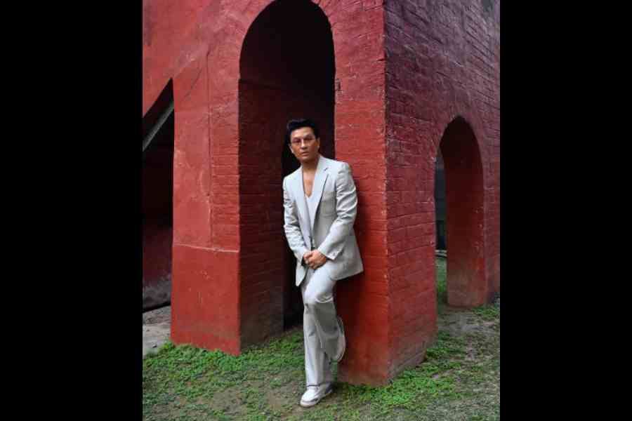 Prabal Gurung at Exide Kolkata Literary Meet, with The Telegraph, on January 25, at the Alipore Museum