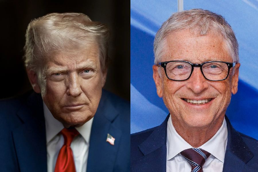 Donald Trump (left), Bill Gates