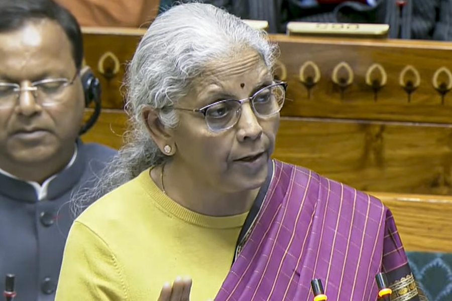 Finance Minister Nirmala Sitharaman presents the 'Union Budget 2026-27' in the Lok Sabha, in New Delhi, Sunday, Feb. 1, 2026