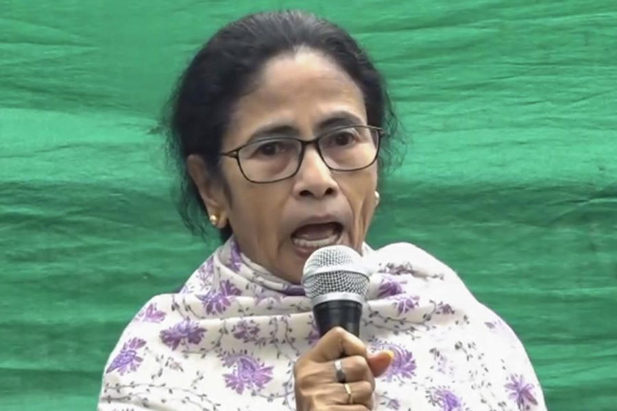 West Bengal CM Mamata Banerjee speaks to the media, in New Delhi, Monday, Feb. 2, 2026.