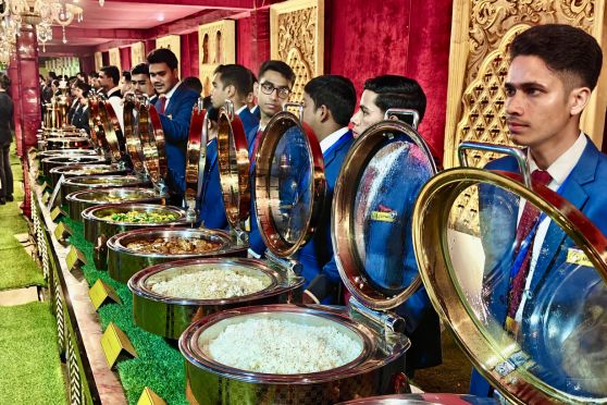 A major highlight of the evening was the expansive thematic buffet.