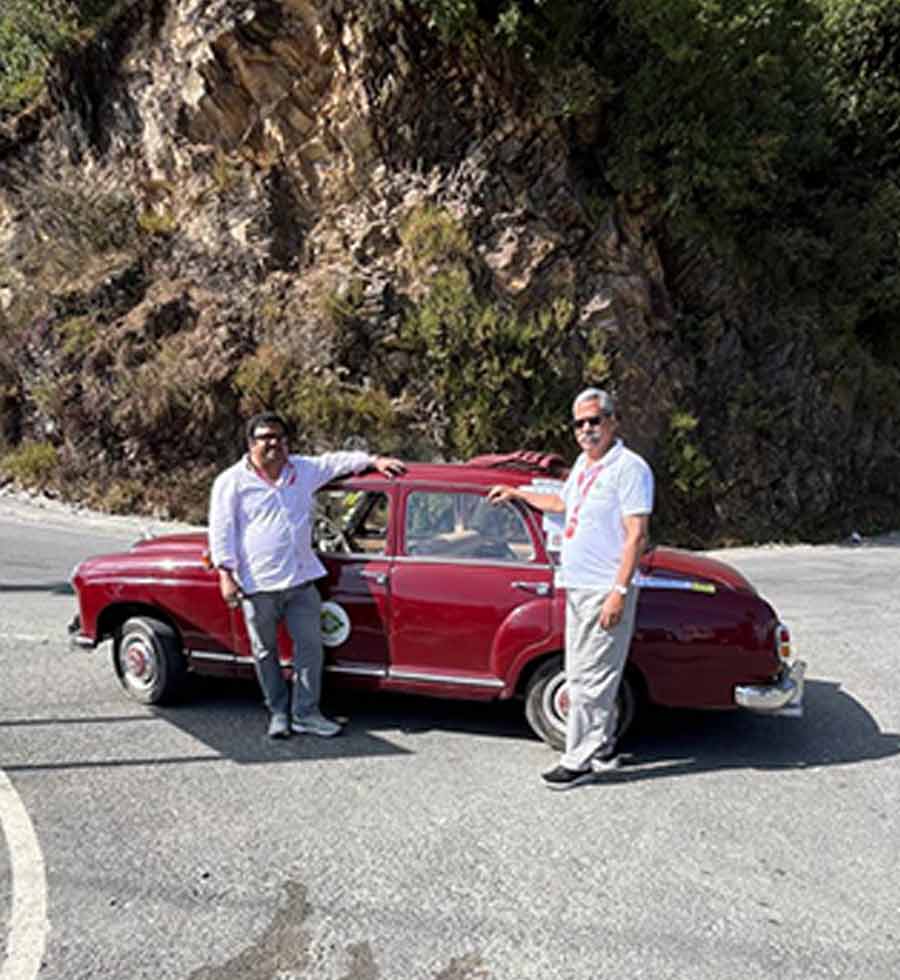 Prithvi's co-driver for the Himalayan Drive was Sourajit Palchoudhuri