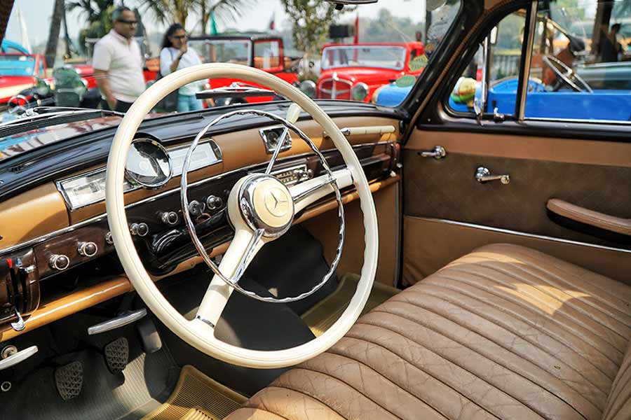 This particular Merc is a left-hand drive