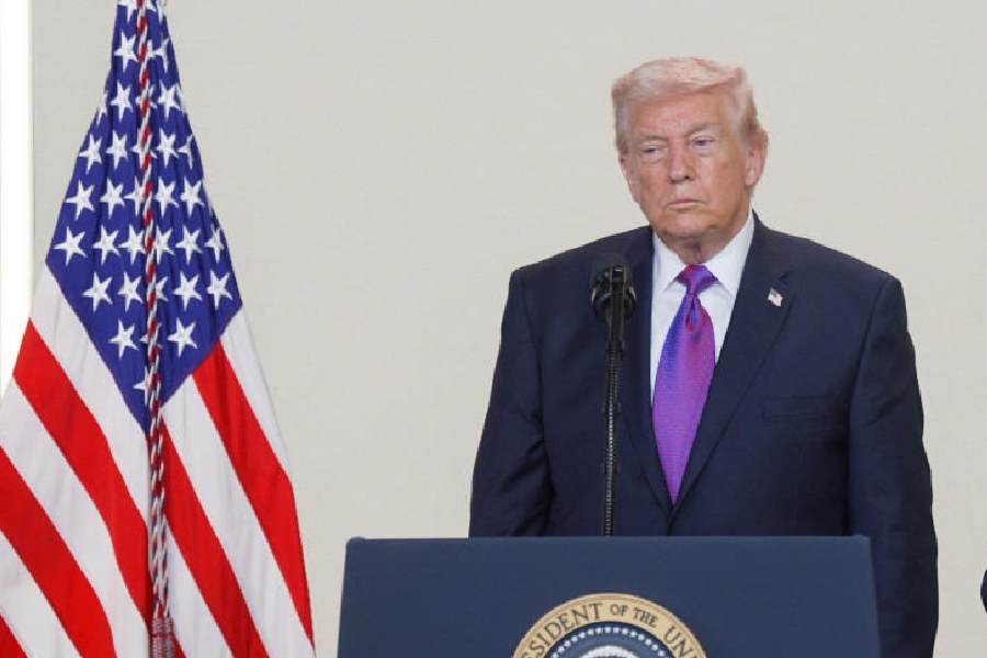 Donald Trump at an event in Washington, DC, on Thursday. 