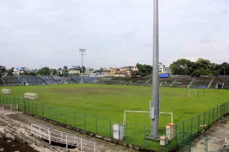 The Kanchenjungha Stadium in Siliguri.            File picture