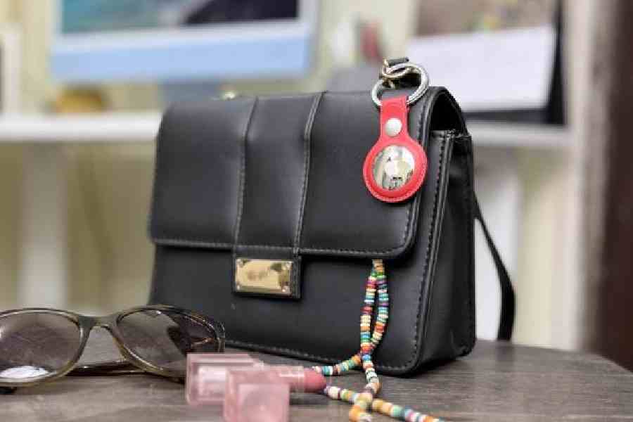 Apple has introduced a new generation of AirTag, now with an expanded finding range and a louder speaker.              Pictures: Mathures Paul