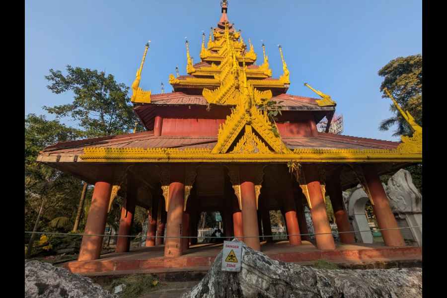 The Burmese Pagoda at Eden Gardens Park.