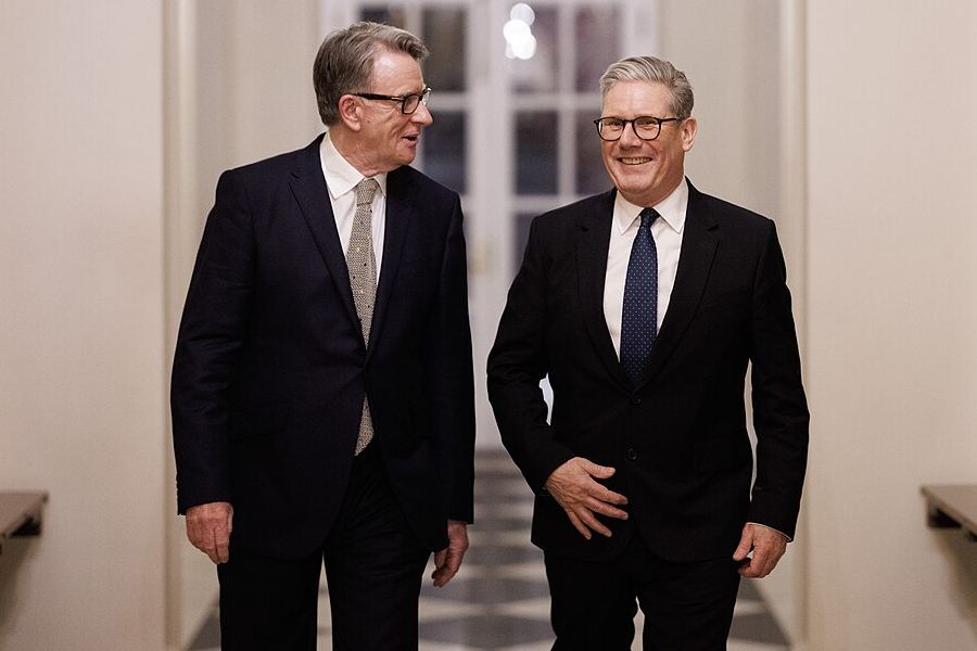 Peter Mandelson and Keir Starmer