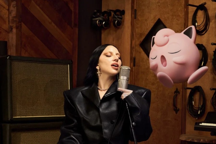 Lady Gaga in a Super Bowl ad for Pokémon’s 30th anniversary