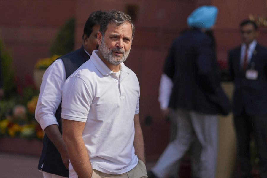 LoP in the Lok Sabha and Congress leader Rahul Gandhi during the Budget session of Parliament