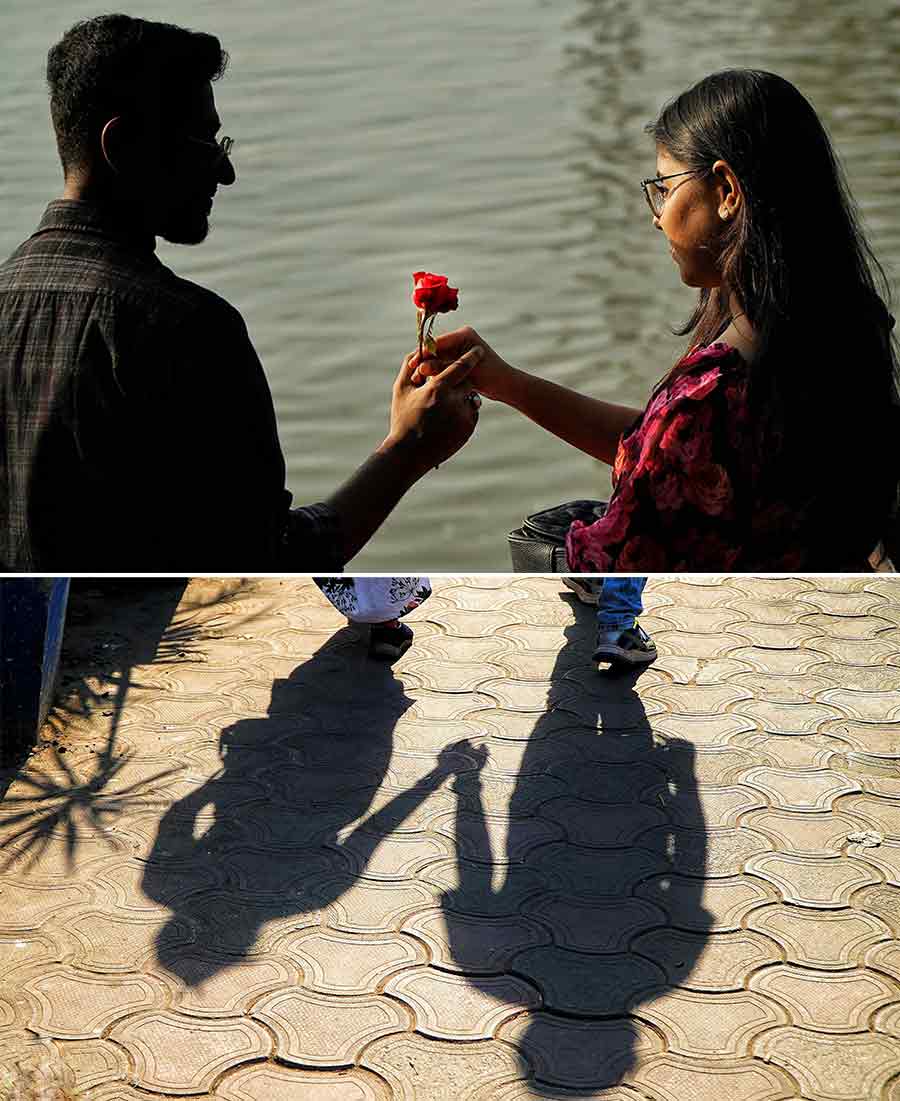 The riverfront was dotted with couples walking hand in hand, exchanging flowers and clicking pictures. For many Kolkatans, Valentine’s Day was less about grand gestures and more about simple moments shared over a rose, a boat ride and time spent together