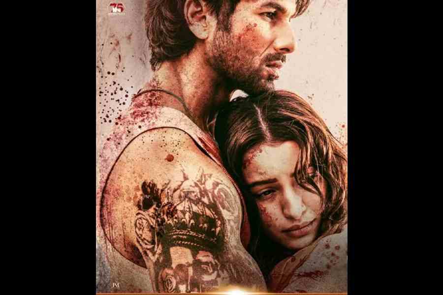 Shahid Kapoor and Triptii Dimri in O’Romeo, now playing in cinemas