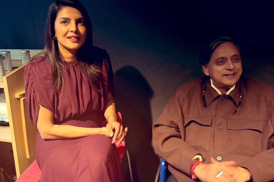 (left to right) Priyanka Chopra, Shashi Tharoor
